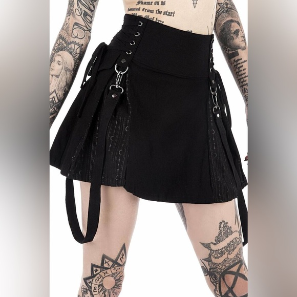 Killstar Sinister Scouts Mini Skirt S BNWT - Picture 1 of 6